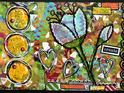 Creating a Card with Gelli® Prints