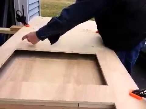 DIY How to Cut a Square Opening in a Plywood Panel Part 1 of 2