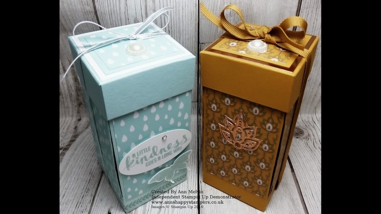 Drop Fronted Candle Gift Box Stampin Up!