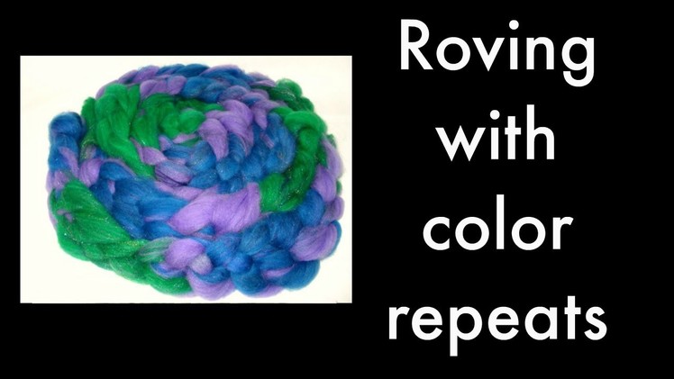 Drum Carder--Roving with Color Repeats
