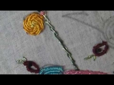 Embroidery Works - Stacked Stem stitch birds designs