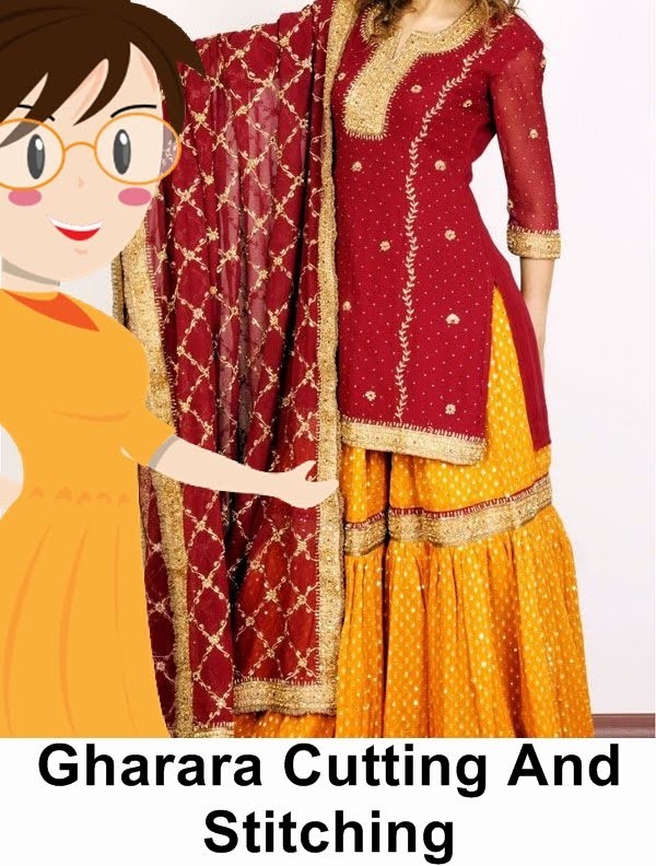 Gharara Cutting And Stitching - Tailoring With Usha