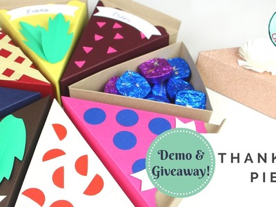 GIVEAWAY & DEMO!! Thankful Pie Kit by Paper Source | How to Make Paper Gift Boxes for Thanksgiving