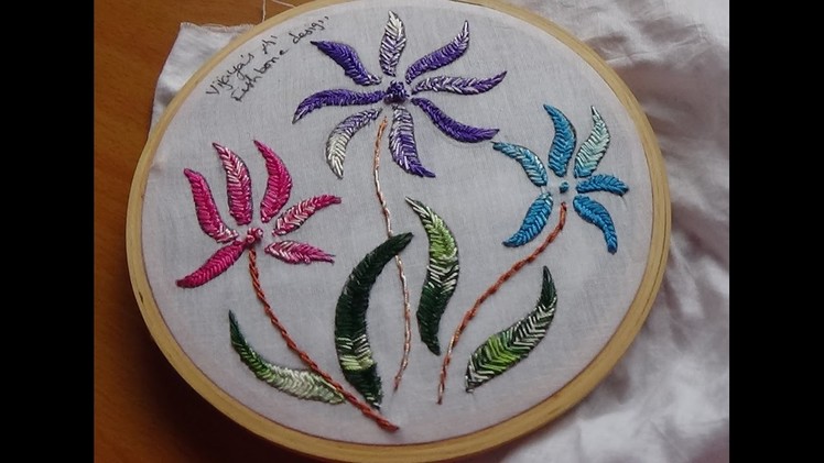 Hand Embroidery Designs # 167 - Fishbone designs