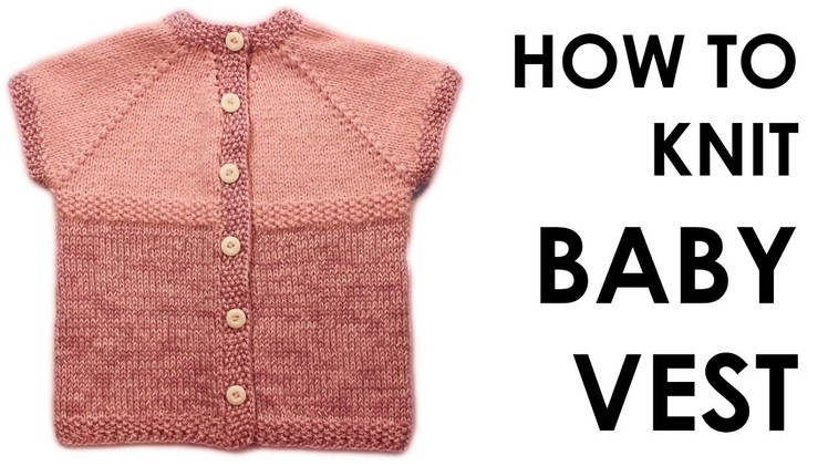 How to knit an easy baby  half sweater from 3 to 4 years old Knitting  baby ves