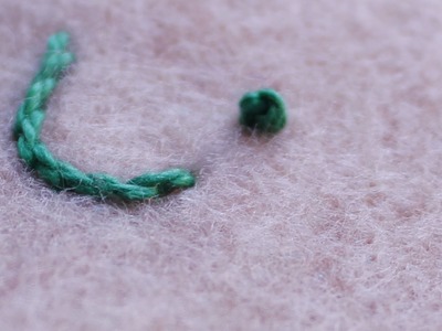 How to make a French Knot in embroidery