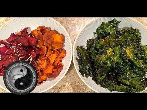 How To Make Kale Chips, Beet Chips & Sweet Potato Chips - Healthy Recipes