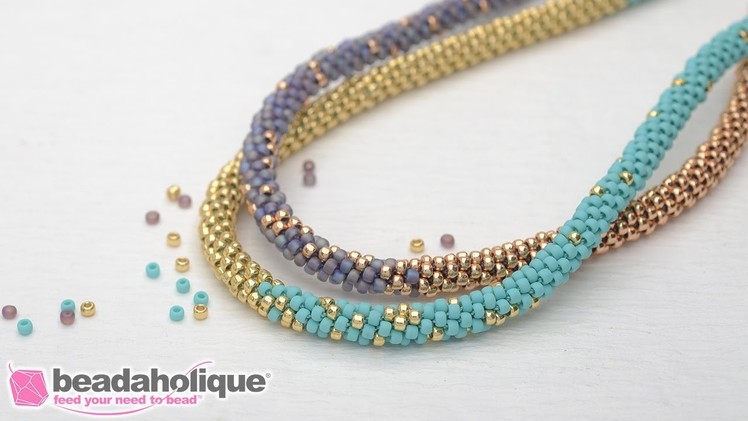 How to Make the Long Beaded Kumihimo Necklace Kit