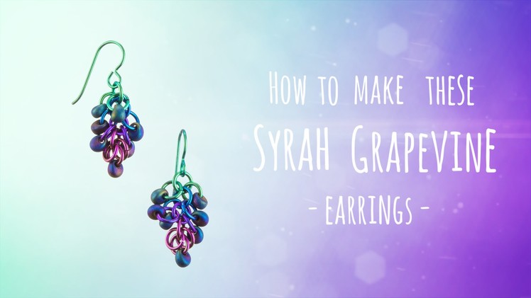 How to make these Syrah Grapevine Earrings | Seed Beads