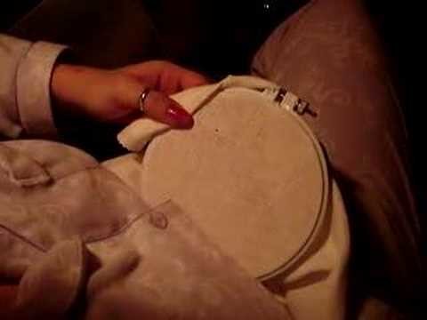 How to stitch a French knot Part 3 of 4