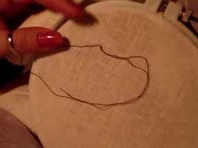 How to stitch a French knot Part 2 of 4