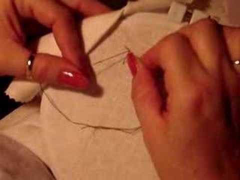 How to stitch a French knot Part 1 of 4
