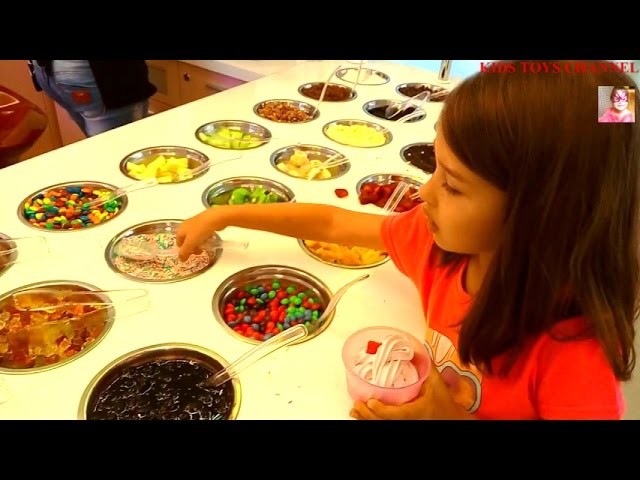 Kids Ice Cream Making.  Funny Video from KIDS TOYS CHANNEL