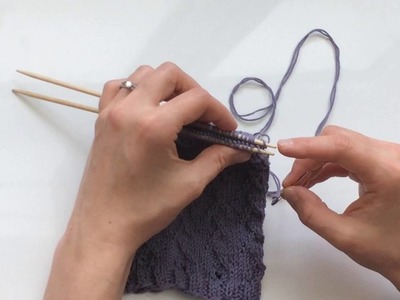 Kitchener stitch.grafting knitting