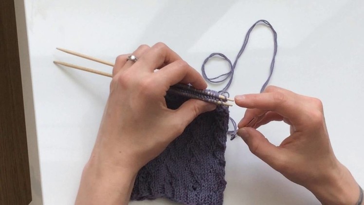 Kitchener stitch.grafting knitting