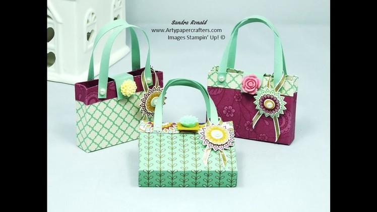 Mini Handbag.Purse using Stampin' Up products