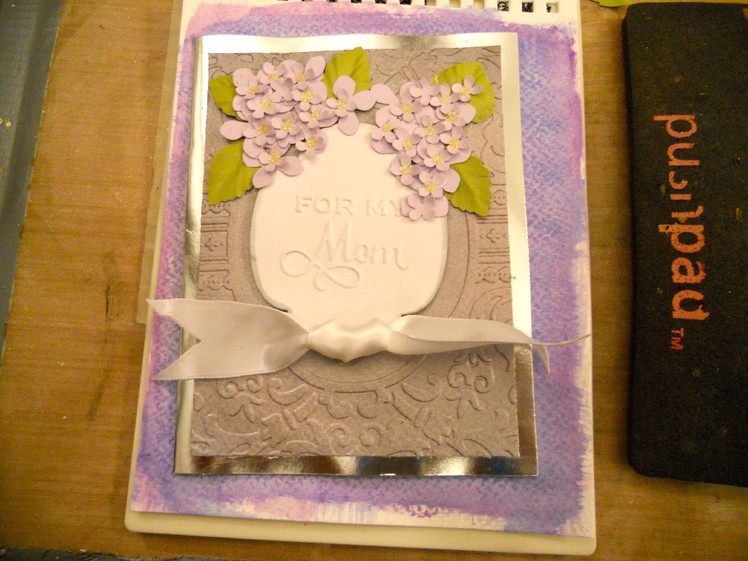 Mother's Day Card with Anna Griffin Embossing folder