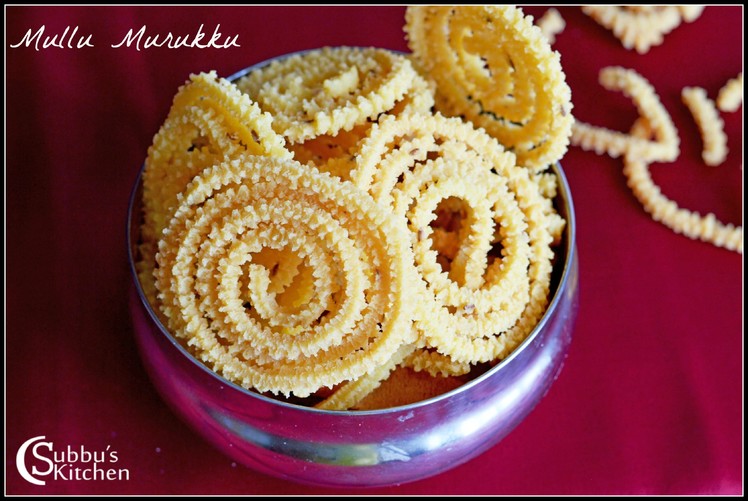 Mullu Thenkuzhal Recipe | Mullu Murukku Recipe | Diwali Snacks
