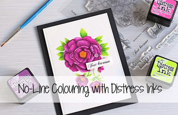 No-Line Colouring with Distress Inks | The Card Grotto