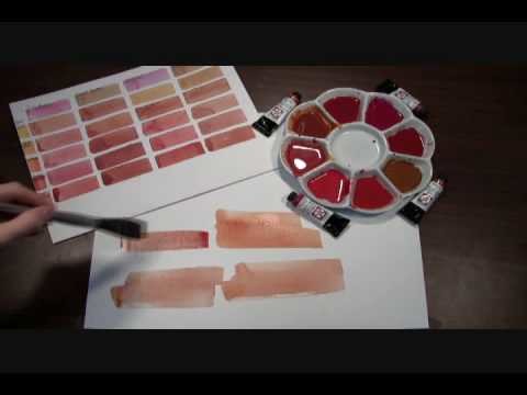 Painting out a Few Skin Tones with DANIEL SMITH Quinacridone Watercolors