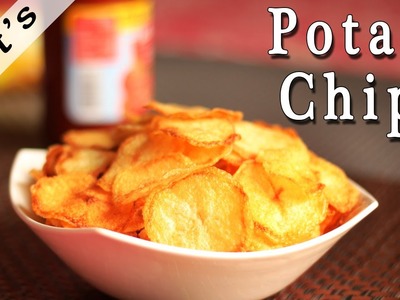 Potato Chips Recipe in Hindi-Indian Snacks Recipes-Indian Vegetarian Recipes Mints Recipes - Ep-103