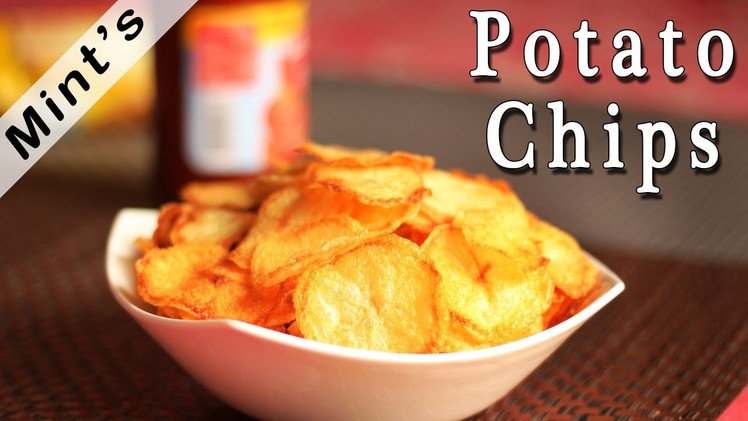 Potato Chips Recipe in Hindi-Indian Snacks Recipes-Indian Vegetarian Recipes Mints Recipes - Ep-103