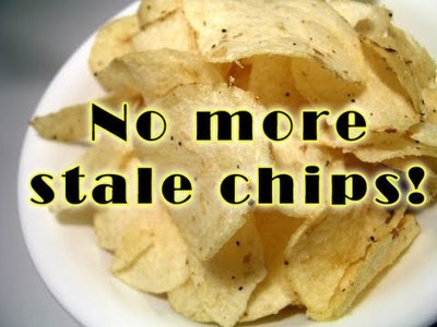 Refresh stale potato chips and make them crisp again