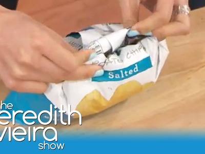 Seal a Bag of Potato Chips Without a Clip! | The Meredith Vieira Show