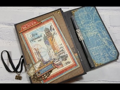 [TUTORIAL] Graphic 45 "Cityscapes" Travel Wallet Folio