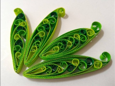 Twisted quilling leaf tutorial