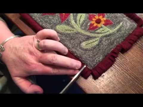Two neat finishing techniques for punch needle
