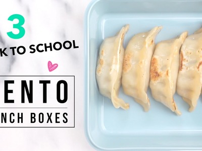 3 Easy Back to School Bento (Asian Lunch) Ideas!