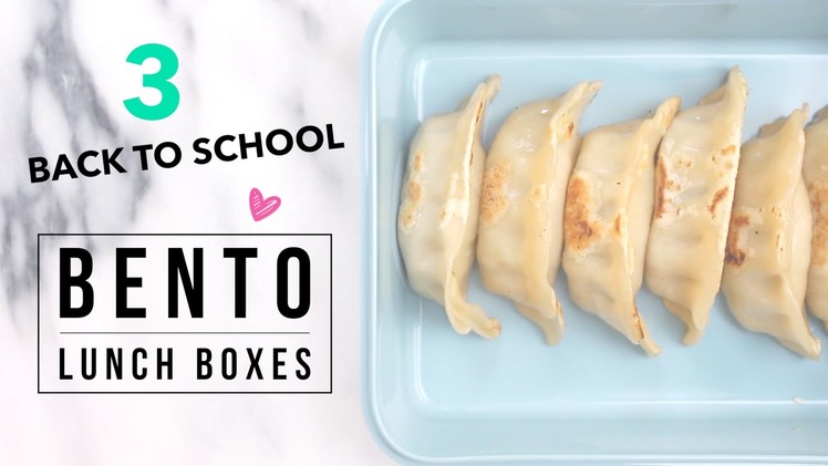 3 Easy Back to School Bento (Asian Lunch) Ideas!