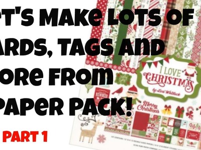 Cards, Tags and More from 1 Paper Pack Super Quick and Easy