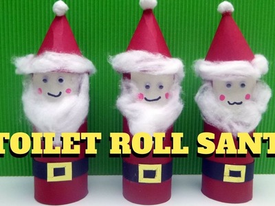 Christmas Craft - Toilet Paper Roll Santa Claus - Toilet Paper Roll Craft