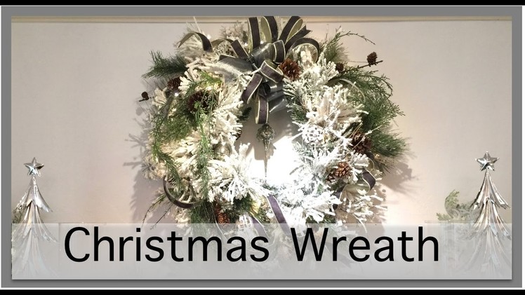 Christmas Decorating 2016  | Wreath above the Fireplace