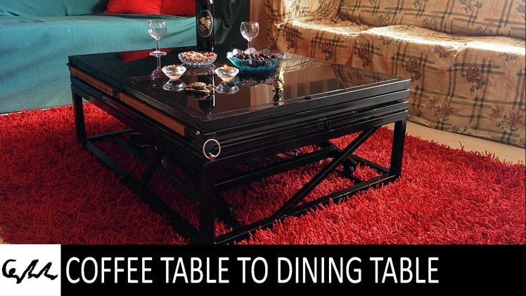 Coffee table to dining table