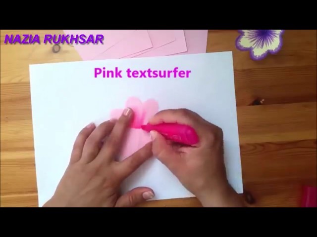 DIY 3D flower POP UP card - Nazia Rukhsar Craft
