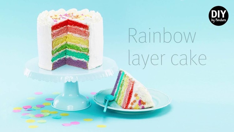 DIY by Panduro - Easy Rainbow Layer Cake