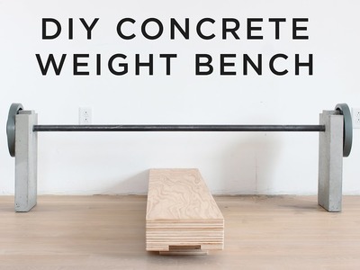 DIY Concrete Weight Bench