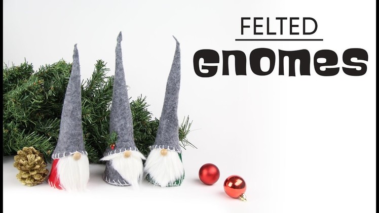 DIY Felted Gnomes | Gnomos de fieltro (Christmas | Navidad)