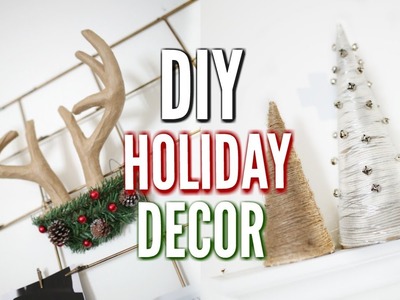 DIY Holiday Room Decor! Minimal & Simple!