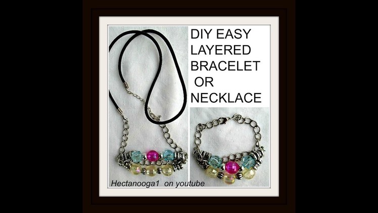 DIY LAYERED BRACELET OR NECKLACE, Jewelry making, gift idea, wire jewelry,