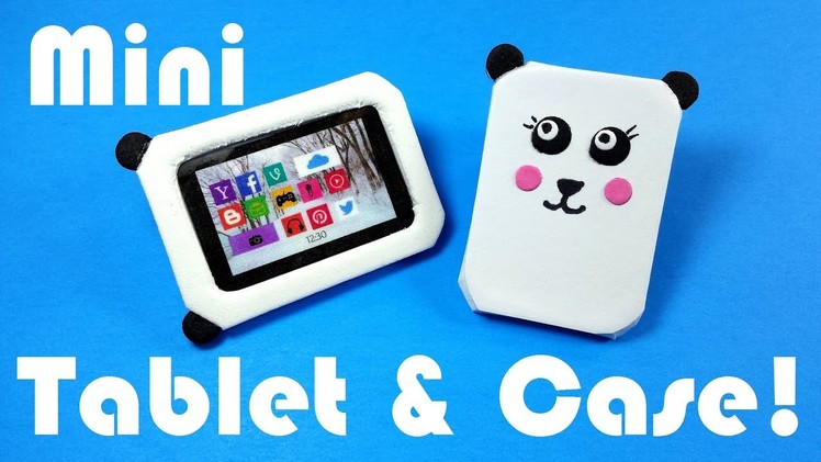 DIY Miniature Tablet & Panda Case - Dollhouse DIY