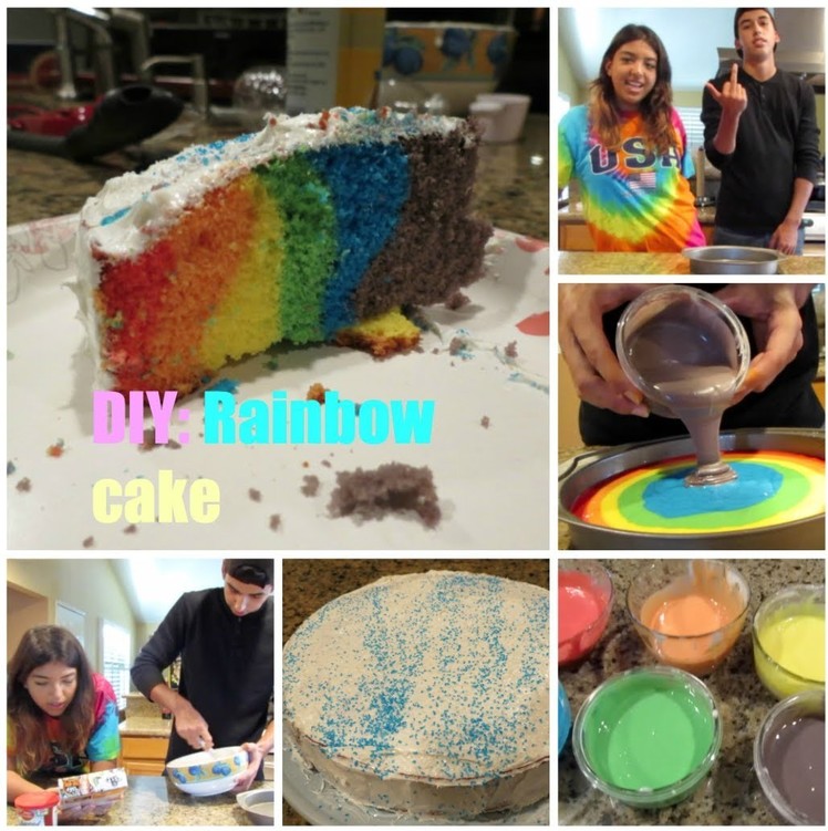 DIY: Rainbow cake