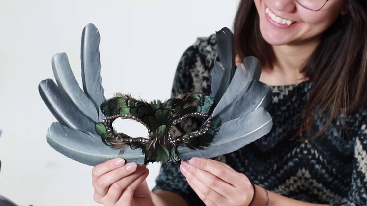 ​Feather Mask Tutorial for Halloween, Costume Party, Masquerade, cosplay, or craft project