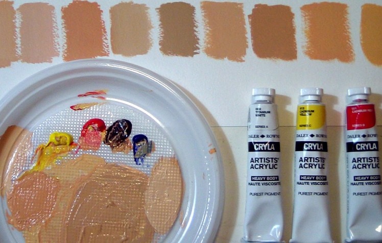 FIFTY SHADES OF. SKIN - How to mix CAUCASIAN flesh tones by ART Tv