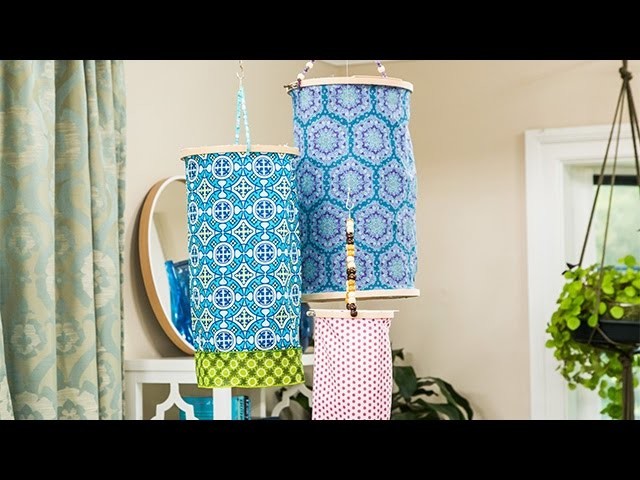 How To - DIY Embroidery Hoop Lanterns - Hallmark Channel