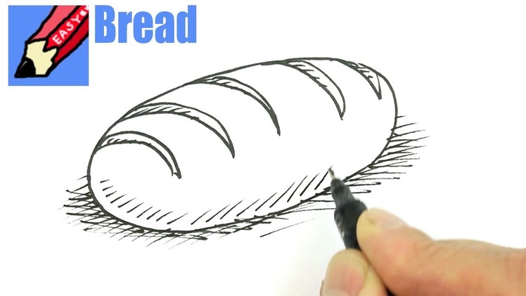 How to draw a loaf of bread real easy
