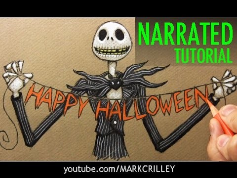 How to Draw Jack Skellington from "The Nightmare Before Christmas"